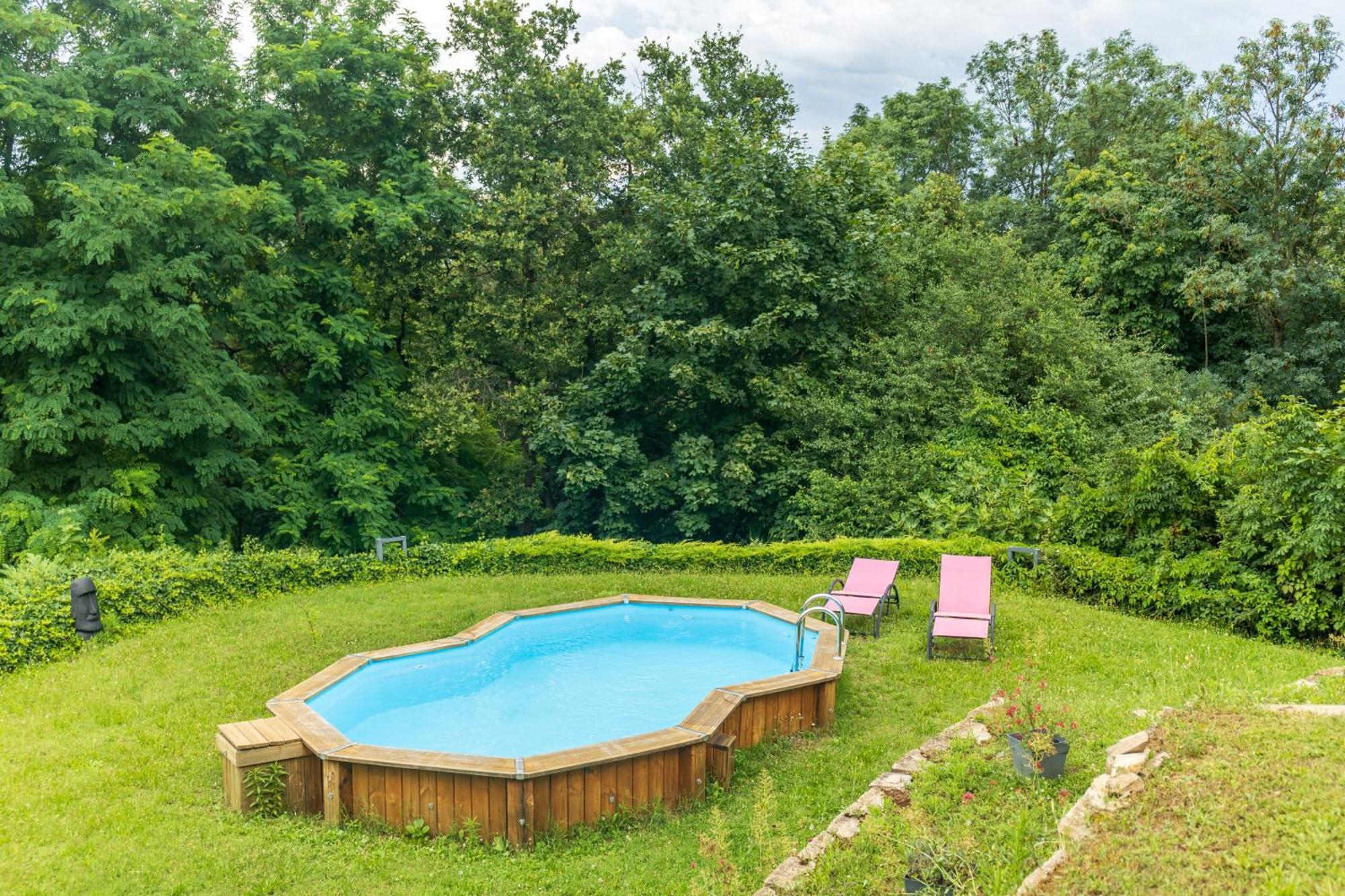 Comme Dans Un Ecrin - T2 De 50 M² Avec Jardin, Terrasse Et Piscine Apartment Vernaison Exterior foto